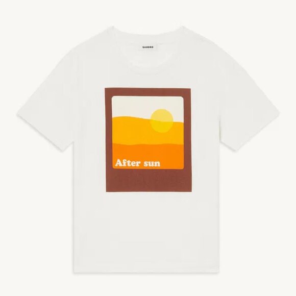Like New 🌇 SANDRO 🌇  Organic Cotton Aftersun T-Shirt, M - Picture 1 of 13